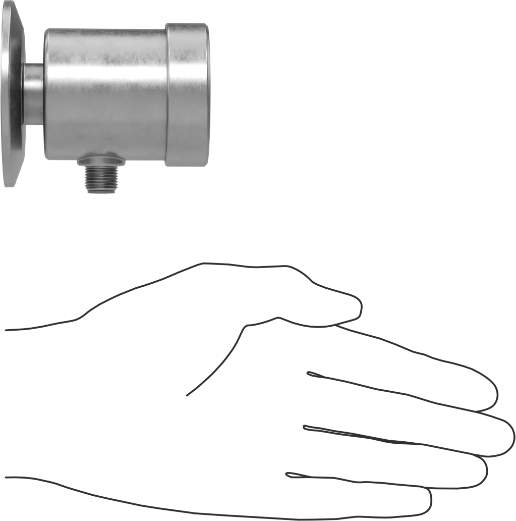 Hijyenik Basınç Transmitteri, 2" Flanş Dış Çapı için, 4-20 mA Çıkış, 0-200 PSI
