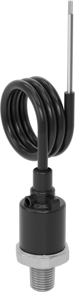 Verici, 4-20 mA Çıkış, Tel Uçları, 0-60 PSI