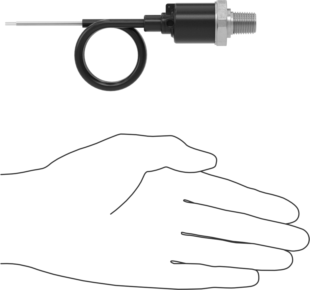 Verici, 4-20 mA Çıkış, Tel Uçları, 0-200 PSI