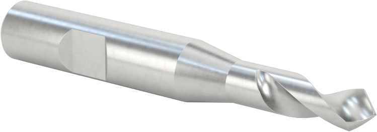 Kaplamasız Kobalt Çelik Matkap/Frez Parmak Frez, 2 Yiv, 1/4" Freze Çapı