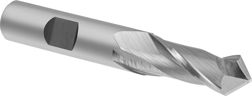 Kaplamasız Kobalt Çelik Matkap/Frez Parmak Frez, 2 Yiv, 1/2" Freze Çapı