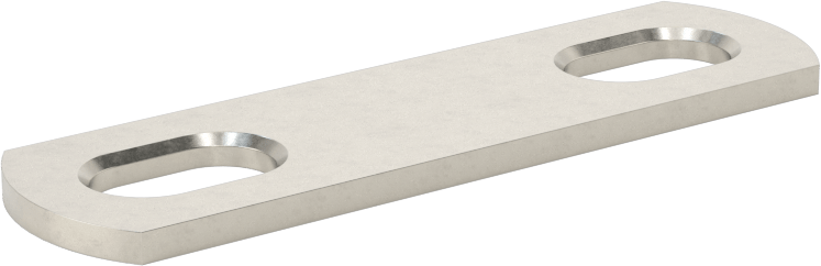 5/16"-18 Dişli Boyutlu Plaka, 1-7/16" İç Çaplı 316 Paslanmaz Çelik U-Cıvata
