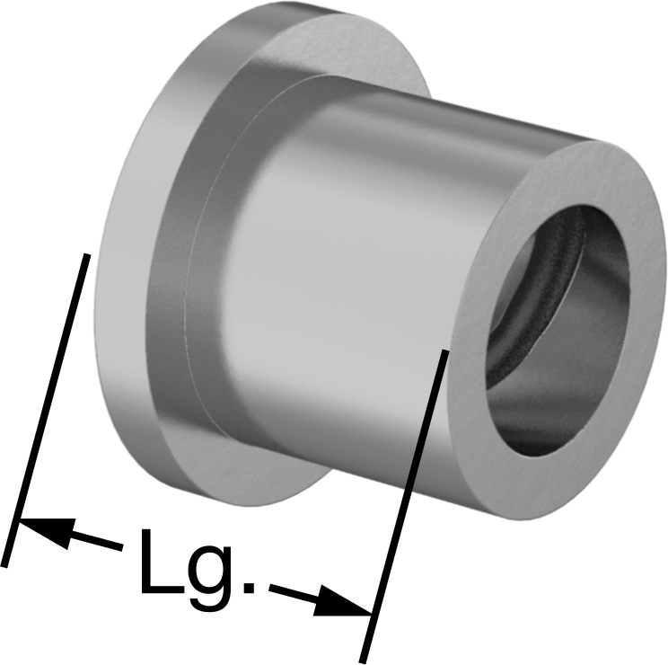 Yüksek Sıcaklık 932 Yatak Bronzu Flanşlı Kovanlı Rulman, 1/2“ Mil Çapı ve 3/4” Muhafaza İç Çapı için, 3/4" Uzunluk