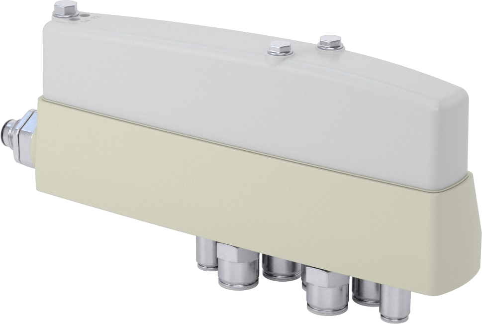 Elektrikli Hava Yön Kontrol Vanası, Tek Solenoid, 4-Way, 5/3 Akış, 8 mm Push-Connect