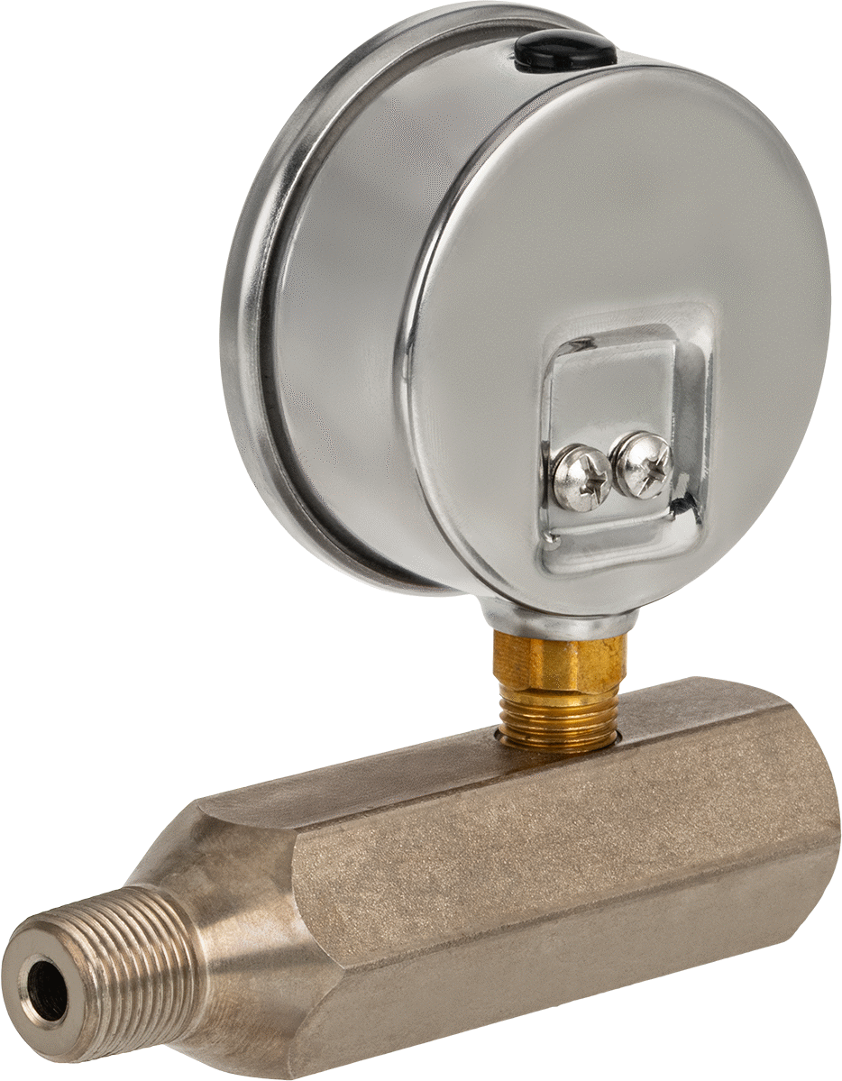 Gauge, 3/8 NPTF Dişi ve Erkek, 2-1/2" Çap