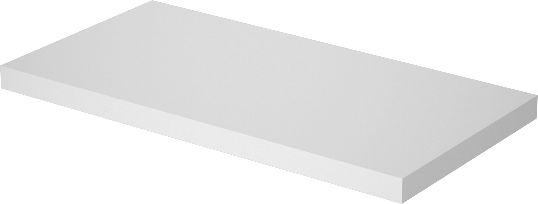 Kendinden İyileşen Kalıp Kesme Pedi, 20“ Uzunluk x 39” Genişlik x 2" Kalınlık, Beyaz
