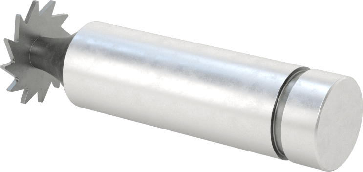 Anahtar Yuvası Uçlu Freze, Yüksek Hızlı Çelik, 5/8“ Çap x 1/32” Kalınlıkta Freze