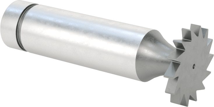 Anahtar Yuvası Uçlu Freze, Yüksek Hızlı Çelik, 3/4“ Çap x 3/32” Kalınlıkta Freze