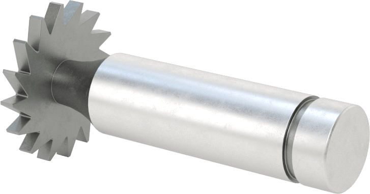 Anahtar Yuvası Uçlu Freze, Yüksek Hızlı Çelik, 1“ Çap x 3/32” Kalınlık