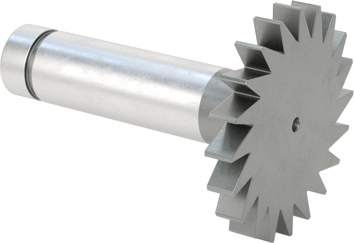 Anahtar Yuvası Uçlu Freze, Yüksek Hızlı Çelik, 1-1/2“ Çap x 3/16” Kalınlık