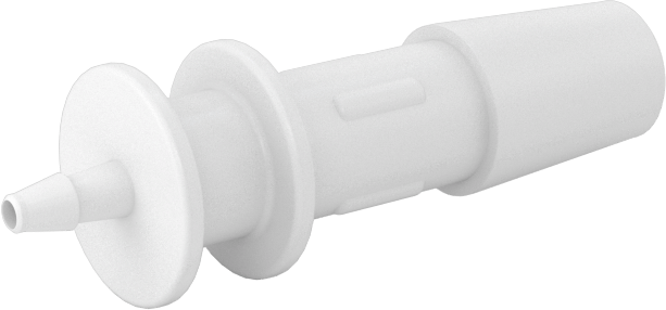 Hava ve Su için Sıkı Sızdırmaz Dikenli Boru Bağlantı Parçası, 1/4“ x 1/16” İç Çaplı Boru için Naylon Redüktör, Beyaz