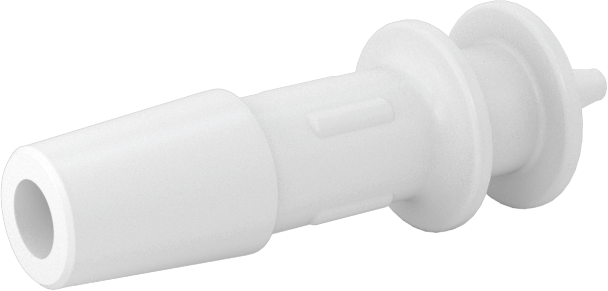 Hava ve Su için Sıkı Sızdırmaz Dikenli Boru Bağlantı Parçası, 1/4“ x 1/16” İç Çaplı Boru için Naylon Redüktör, Beyaz