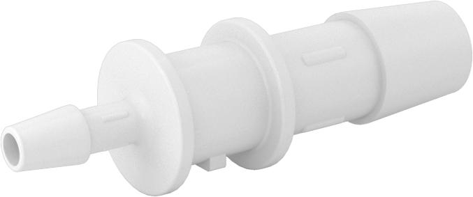 Hava ve Su için Sıkı Sızdırmaz Dikenli Boru Bağlantı Parçası, 3/8“ x 5/32” İç Çaplı Boru için Naylon Redüktör, Beyaz