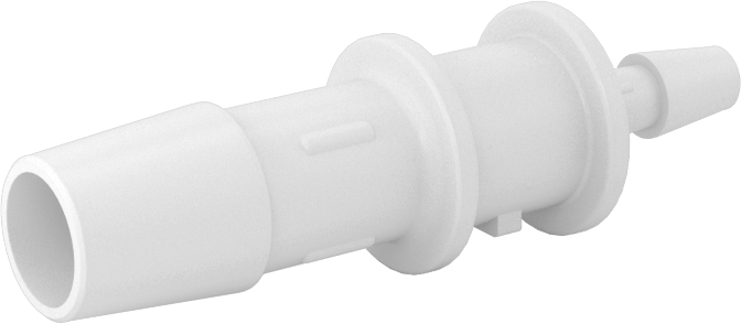 Hava ve Su için Sıkı Sızdırmaz Dikenli Boru Bağlantı Parçası, 3/8“ x 5/32” İç Çaplı Boru için Naylon Redüktör, Beyaz