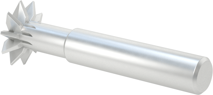 Yüksek Hızlı Çelik Çift Pahlı Uçlu Freze, 60 Derece Kesme Açısı, 3/4“ Freze Çapı x 3/16” Kalınlık