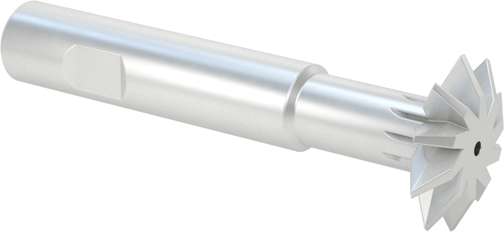 Yüksek Hızlı Çelik Çift Pahlı Uçlu Freze, 60 Derece Kesme Açısı, 3/4“ Freze Çapı x 3/16” Kalınlık