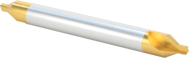 Yüksek Hızlı Çelik Merkez Matkap Ucu, Titanyum Nitrür Kaplı, Anma Ölçüsü 1, 1-1/4" Toplam Uzunluk