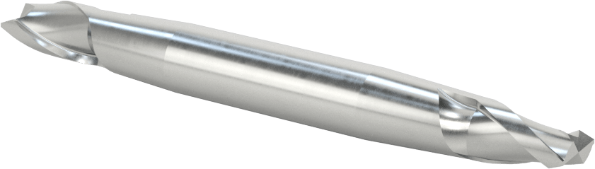 İki Freze Uçlu Kobalt Çelik Kare Uçlu Freze, Kaplamasız, 2 Yiv, 5/16" Freze Çapı, 3/8" Şaft Çapı