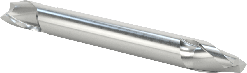 İki Freze Uçlu Kobalt Çelik Kare Uçlu Freze, Kaplamasız, 2 Yiv, 3/8" Freze Çapı, 3/8" Şaft Çapı