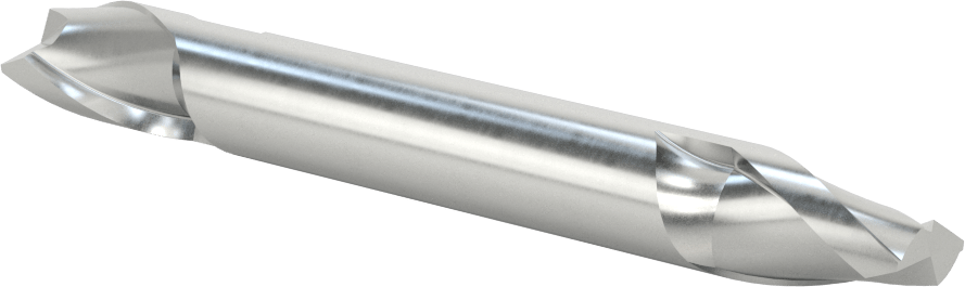 İki Freze Uçlu Kobalt Çelik Kare Uçlu Freze, Kaplamasız, 2 Yiv, 1/2" Freze Çapı, 1/2" Şaft Çapı