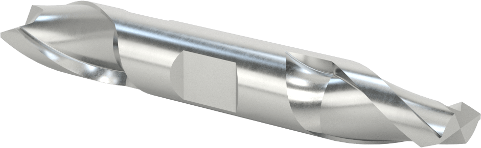 İki Freze Uçlu Kobalt Çelik Kare Uçlu Freze, Kaplamasız, 2 Yiv, 3/4" Freze Çapı, 3/4" Şaft Çapı