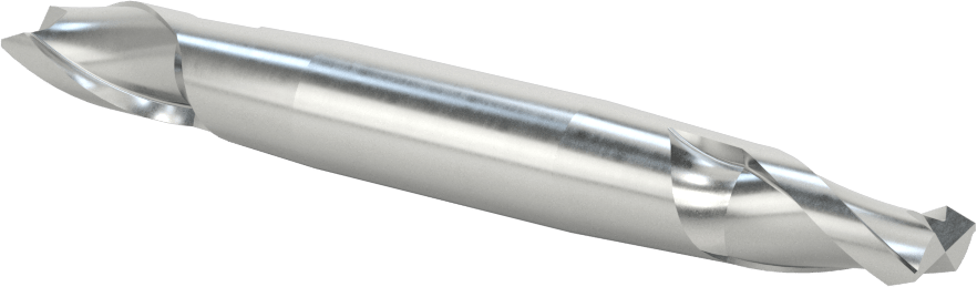 İki Freze Uçlu Kobalt Çelik Kare Uçlu Freze, Kaplamasız, 2 Yiv, 7/16" Freze Çapı, 1/2" Şaft Çapı