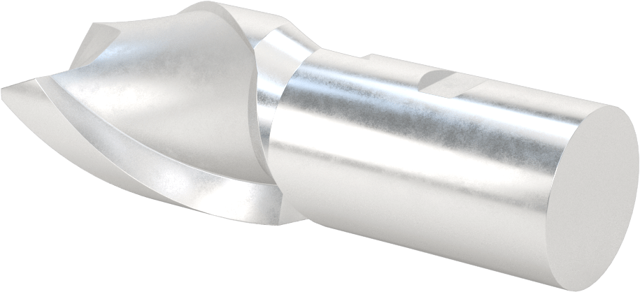 Alüminyum için Yüksek Hızlı Çelik Kare Uçlu Freze, Pirinç ve Bronz, Kaplamasız, 2 Yiv, 1-1/2" Freze Çapı, 4-1/2" Toplam Uzunluk