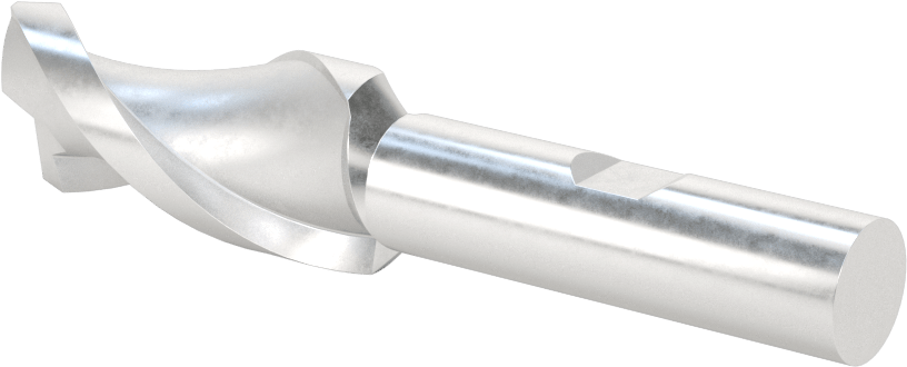 Alüminyum için Yüksek Hızlı Çelik Kare Uçlu Freze, Pirinç ve Bronz, Kaplamasız, 2 Yiv, 3/4" Freze Çapı, 3-5/8" Toplam Uzunluk