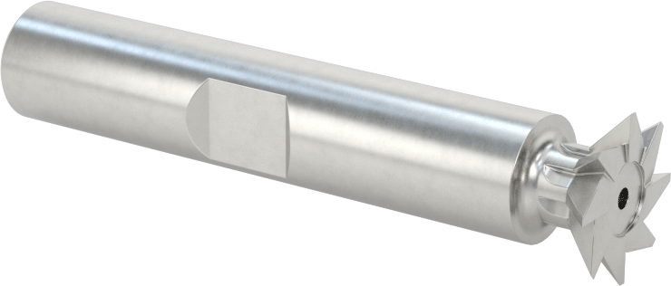 Kırlangıç Kuyruğu Uçlu Freze, Kobalt Çelik, 45 Derece Pah, 1/2" Freze Çapı