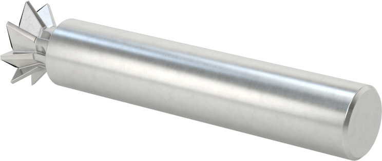 Kırlangıç Kuyruğu Uçlu Freze, Kobalt Çelik, 45 Derece Pah, 1/2" Freze Çapı