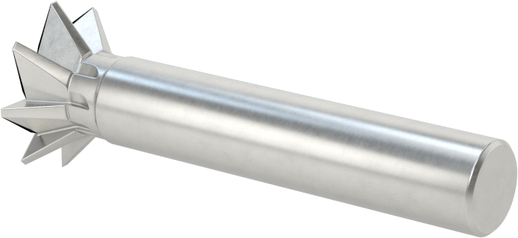 Kırlangıç Kuyruğu Uçlu Freze, Kobalt Çelik, 45 Derece Pah, 3/4" Freze Çapı