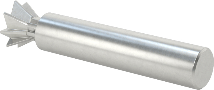 Kırlangıç Kuyruğu Uçlu Freze, Kobalt Çelik, 60 Derece Pah, 1/2" Freze Çapı