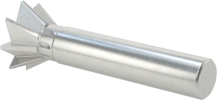 Kırlangıç Kuyruğu Uçlu Freze, Kobalt Çelik, 60 Derece Pah, 3/4" Freze Çapı