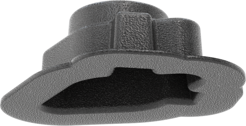 Rulman Koruyucu, İki Cıvatalı Montajlı Rulman için, 4-11/16" x 2-5/8", ABS