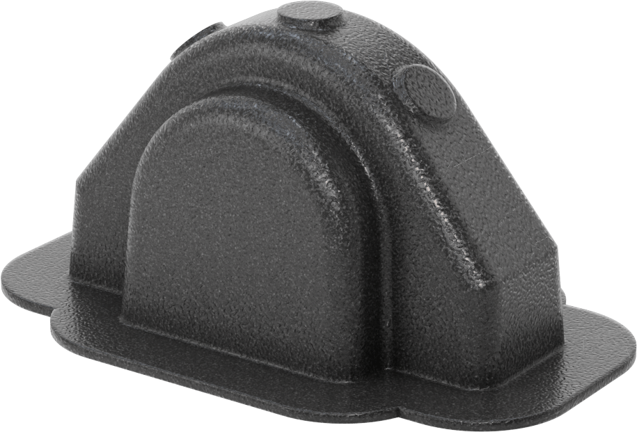 Rulman Koruyucu, Standart Rulman için, 6-3/8" x 1-5/8", Siyah, ABS