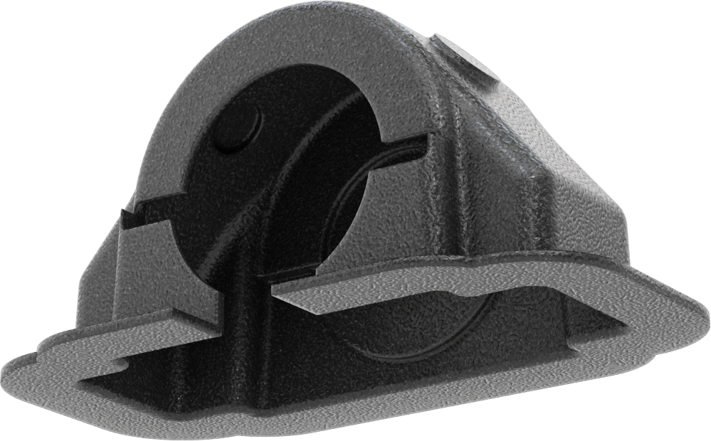 Rulman Koruyucu, Standart Rulman için, 6-7/8" x 2", Siyah, ABS