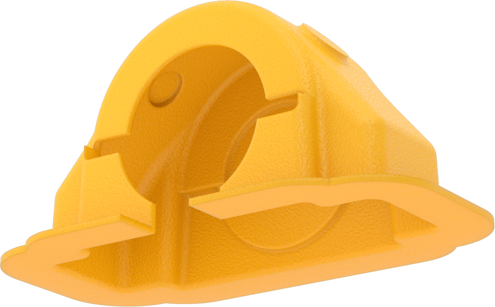 Rulman Koruyucu, Standart Rulman için, 6-7/8" x 2", Sarı, ABS