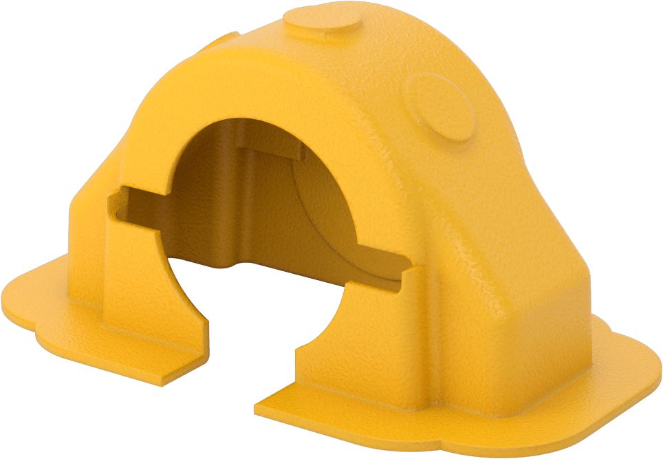 Rulman Koruyucu, Standart Rulman için, 6-7/8" x 2", Sarı, ABS