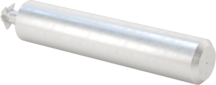 Yüksek Hızlı Çelik Pah Kırma Uçlu Freze, Kaplamasız, 45 Derece Kesme Açısı, 1/4" Freze Çapı