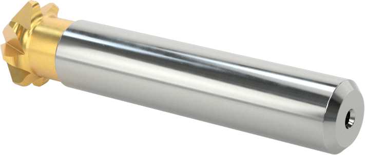 Yüksek Hızlı Çelik Pah Kırma Uçlu Freze, TiN Kaplamalı, 45 Derece Kesme Açısı, 1/2" Freze Çapı