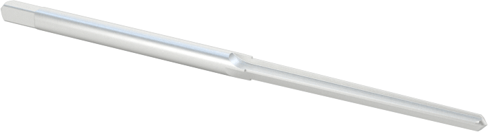 Konik Pimli Delikler için Kare Şaftlı Rayba, Düz Yiv, 0,0666“ x 0,0497” Rayba Çapı