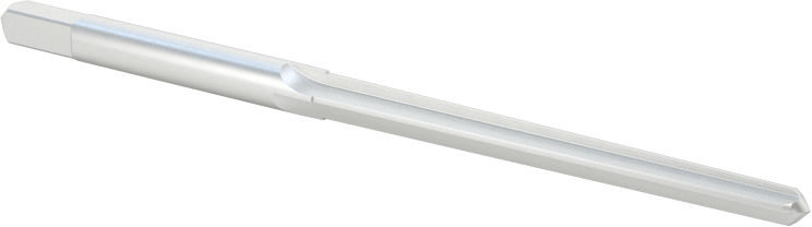 Konik Pimli Delikler için Kare Şaftlı Rayba, Düz Yiv, 0,1142“ x 0,0869” Rayba Çapı