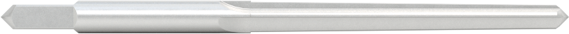 Konik Pimli Delikler için Kare Şaftlı Rayba, Düz Yiv, 0,1302“ x 0,1029” Rayba Çapı