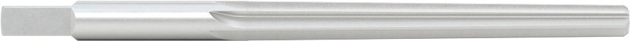 Konik Pimli Delikler için Kare Şaftlı Rayba, Düz Yiv, 0,2008 inç x 0,1605 inç Rayba Çapı