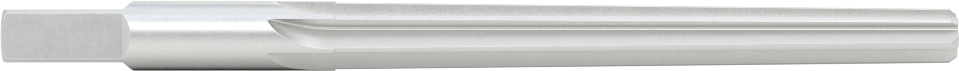 Konik Pimli Delikler için Kare Şaftlı Rayba, Düz Yiv, 0,2994“ x 0,2409” Rayba Çapı