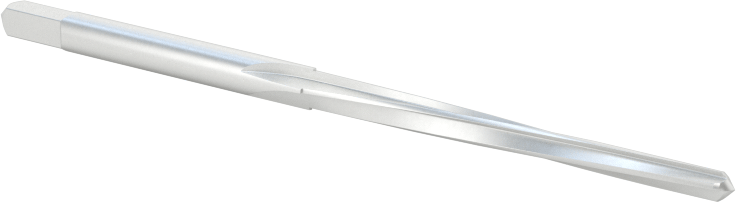 Konik Pimli Delikler için Kare Şaftlı Rayba, Spiral Yiv, 0,0966“ x 0,0719” Rayba Çapı