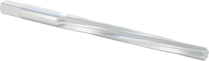 Konik Pimli Delikler için Kare Şaftlı Rayba, Spiral Yiv, 0,2604“ x 0,2071” Rayba Çapı