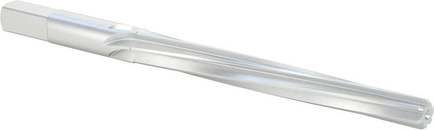 Konik Pimli Delikler için Kare Şaftlı Rayba, Spiral Yiv, 0,2994“ x 0,2409” Rayba Çapı