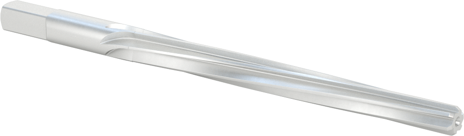 Konik Pimli Delikler için Kare Şaftlı Rayba, Spiral Yiv, 0,3540“ x 0,2773” Rayba Çapı