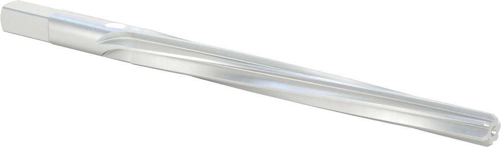 Konik Pimli Delikler için Kare Şaftlı Rayba, Spiral Yiv, 0,4220 inç x 0,3297 inç Rayba Çapı